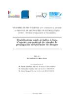 Modélisation multi échelles à base d’agents permettant de simuler la propagation d’épidémies de dengue