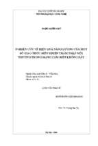 Nghiên cứu về hiệu quả năng lượng của một số giao thức điều khiển thâm nhập môi trường trong mạng cảm biến không dây