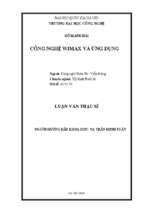 Công nghệ wimax và ứng dụng