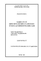 Nghiên cứu về kiểm chứng bất biến của đối tượng sử dụng lập trình hướng khía cạnh