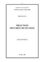 Thuật toán phát hiện chuyển động