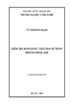 Kiểm tra ràng buộc thời gian sử dụng phương pháp aop