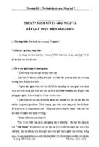 Skkn thủ thuật dạy tiếng anh lớp 7