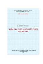 Giáo trình kiểm tra chất lượng sản phẩm ngành may