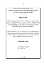 Be to  and  have to&  lexical verbs and their modal meanings from functional and cognitive perspectives (a case study based on lifelines textbooks used in hanoi pedagogical university no 2)