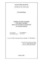 Nghiên cứu phương pháp tổng hợp cảm biến dùng cho kỹ thuật dẫn đường các robot di động