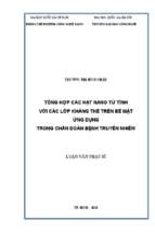 Tổng hợp các hạt nano từ tính với các lớp kháng thể trên bề mặt ứng dụng trong chẩn đoán bệnh truyền nhiễm