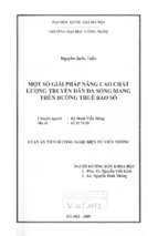 Một số giải pháp nâng cao chất lượng truyền dẫn đa sóng mang trên đường thuê bao số