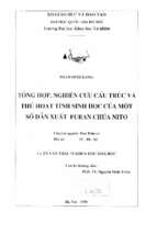 Tổng hợp, nghiên cứu cấu trúc và thử hoạt tính sinh học của một số dẫn xuất furan chứa nitơ. ths. hóa học  60.44.27