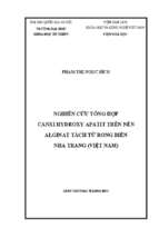 Nghiên cứu tổng hợp canxi hidroxy apatit trên nền alginat tách từ rong biển nha trang (việt nam)