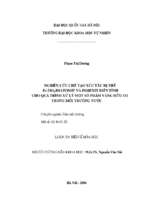 Nghiên cứu chế tạo xúc tác dị thể fe  tio2 diatomit biến tính cho quá trình xử lý một số phẩm vàng hữu cơ trong môi trường nước