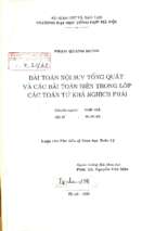 Bài toán nội suy tổng quát và các bài toán biên trong lớp các toán tử khả nghịch phải