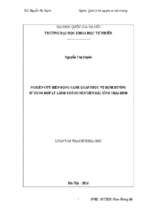 Nghiên cứu biến động cảnh quan phục vụ định hướng sử dụng hợp lý lãnh thổ huyện tiền hải, tỉnh thái bình