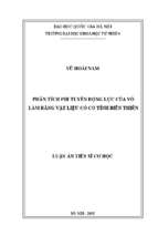 Phân tích phi tuyến động lực của vỏ làm bằng vật liệu có cơ tính biến thiên