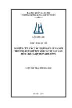 Nghiên cứu các tác nhân gây gỉ và môi trường lưu trữ đối với các di vật văn hóa chất liệu hợp kim đồng