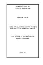 Nghiên cứu khảo sát ảnh hưởng của bệnh động mạch vành lên tín hiệu điện tim