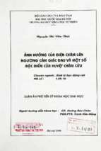 ảnh hưởng của điện châm lên ngưỡng cảm giác đau và một số đặc điểm của huyệt châm cứu