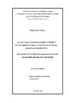 Phân tích thư yêu cầu tiếng anh trong mua bán trực tuyến theo quan điểm ngữ pháp chức năng hệ thống. 