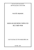 đánh giá hệ thống thông tin dựa trên web
