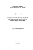 Nghiên cứu đặc điểm tiêu hình, đặc điểm ngọc học của corindon thuộc một số kiểu nguồn gốc khác nhau vùng yên bái và đăk nông