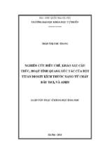 Nghiên cứu điều chế, khảo sát cấu trúc, hoạt tính quang xúc tác của bột titan đioxit kích thước nano từ chất đầu ticl4 và amin