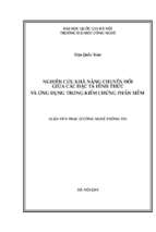 Nghiên cứu khả năng chuyển đổi giữa các đặc tả hình thức và ứng dụng trong kiểm chứng phần mềm