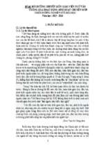 Skkn bồi dưỡng chuyên môn giáo viên ngữ văn thông qua hoạt động sinh hoạt chuyên môn theo hướng nghiên cứu bài học