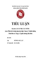 Tiểu luận quản trị tài chính phân tích trường hợp sáp nhập công ty cổ phần đường ninh hòa và công ty cổ phần đường biên hòa