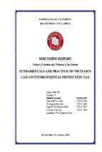 Tiểu luận thuế và htt ở vn fundamentals and practice of vietnam’s law on environmental protection tax