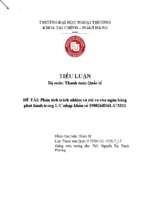 Tiểu luận thanh toán qt phân tích trách nhiệm và rủi ro của ngân hàng phát hành trong l.c nhập khẩu số 190826b16la73312