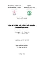 Luận văn bsnt kết quả ghép thận từ người cho sống tại bệnh viện bạch mai