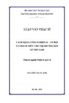 Luận văn thạc sĩ cách mạng công nghiệp 4.0   cơ hội và thách thức cho thị trường bán lẻ việt nam