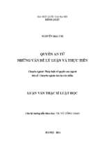 Quyền an tử   những vấn đề lý luận và thực tiễn