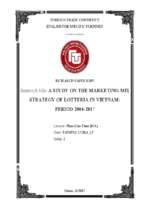 Tiểu luận ftu a study on the marketing mix strategy of lotteria in vietnam period 2004 2017