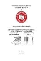 Tiểu luận ftu tăng trưởng nóng của trung quốc