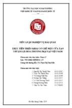 Thực tiễn thực hiện hệ thống “một cửa theo hiệp định thuận lợi hóa thương mại (tfa) tại việt nam