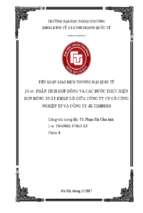 Phân tích hđ và các bước thực hiện hđ xk gỗ dán giữa công ty cp gỗ công nghiệp tp và công ty jk timbers