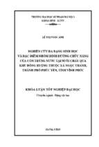 Nghiên cứu đa dạng sinh học và đặc điểm nhóm dinh dưỡng chức năng của côn trùng nước tại suối chảy qua khu đồng ruộng thuộc xã ngọc thanh, thành phố phúc yên, tỉnh vĩnh phúc