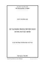 Luận văn sự vận động trong truyện ngắn sương nguyệt minh