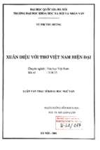 Luận văn xuân diệu với thơ việt nam hiện đại