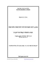 Luận văn truyền thuyết về núi non xứ lạng
