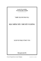 Luận văn đặc điểm tiểu thuyết vi hồng