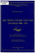 Luận văn đặc trưng văn học việt nam giai đoạn 1900 1930