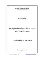 Luận văn truyện nôm trong sáng tác của nguyễn đình chiểu