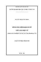 Hình ảnh chính khách mỹ trên báo điện tử ( khảo sát trên 3 báo điện tử the new york times, bloomberg, cnn)