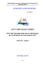 Skkn mầm non một số biện pháp chỉ đạo nâng cao chất lượng giáo dục cho đội ngũ giáo viên trong trường mầm non