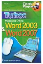 Tự học microsoft office word 2003 và word 2007