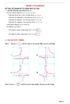 Tóm tắt lý thuyết và bài tập trắc nghiệm đồ thị hàm số