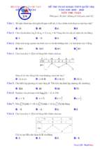 đáp án và lời giải đề tham khảo thpt quốc gia năm 2020 môn toán