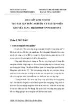 Skkn tạo bài tập trắc nghiệm và bài tập điền khuyết bằng microsoft powerpoint
